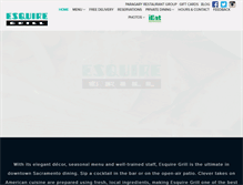 Tablet Screenshot of esquiregrill.com